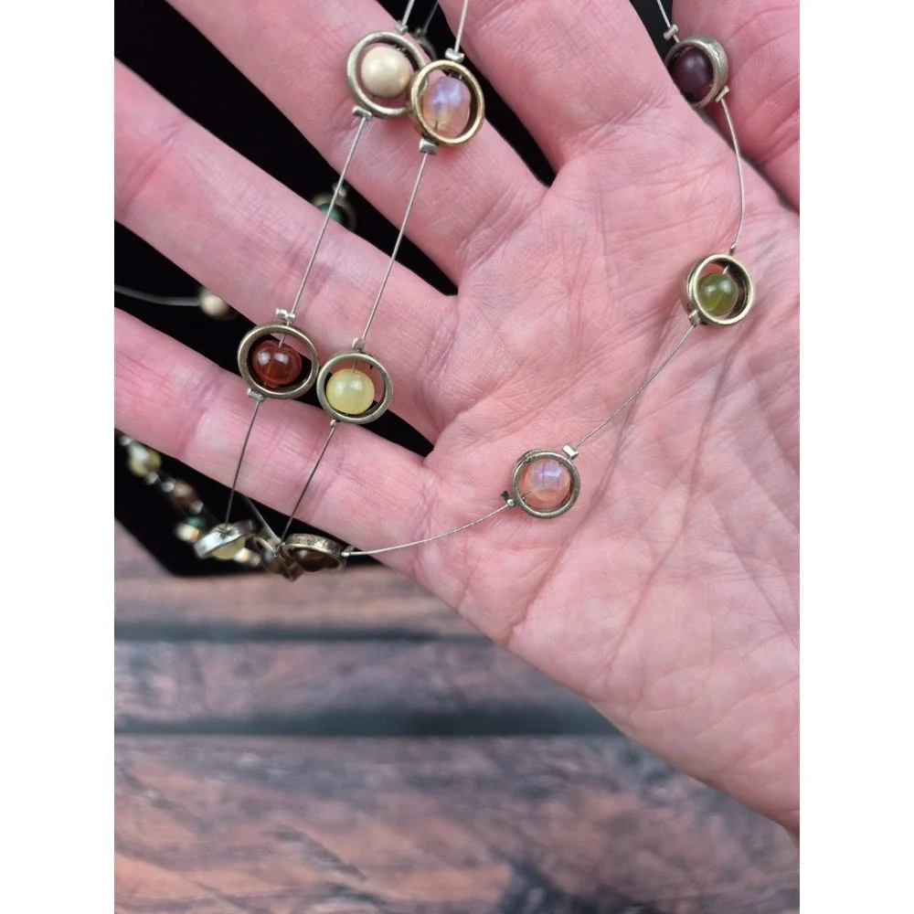 Vtg Coldwater Creek‎ Beaded Multistrand Necklace 19–21